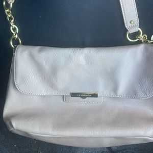 Liz Claiborne Silver Leather Mini Handbag